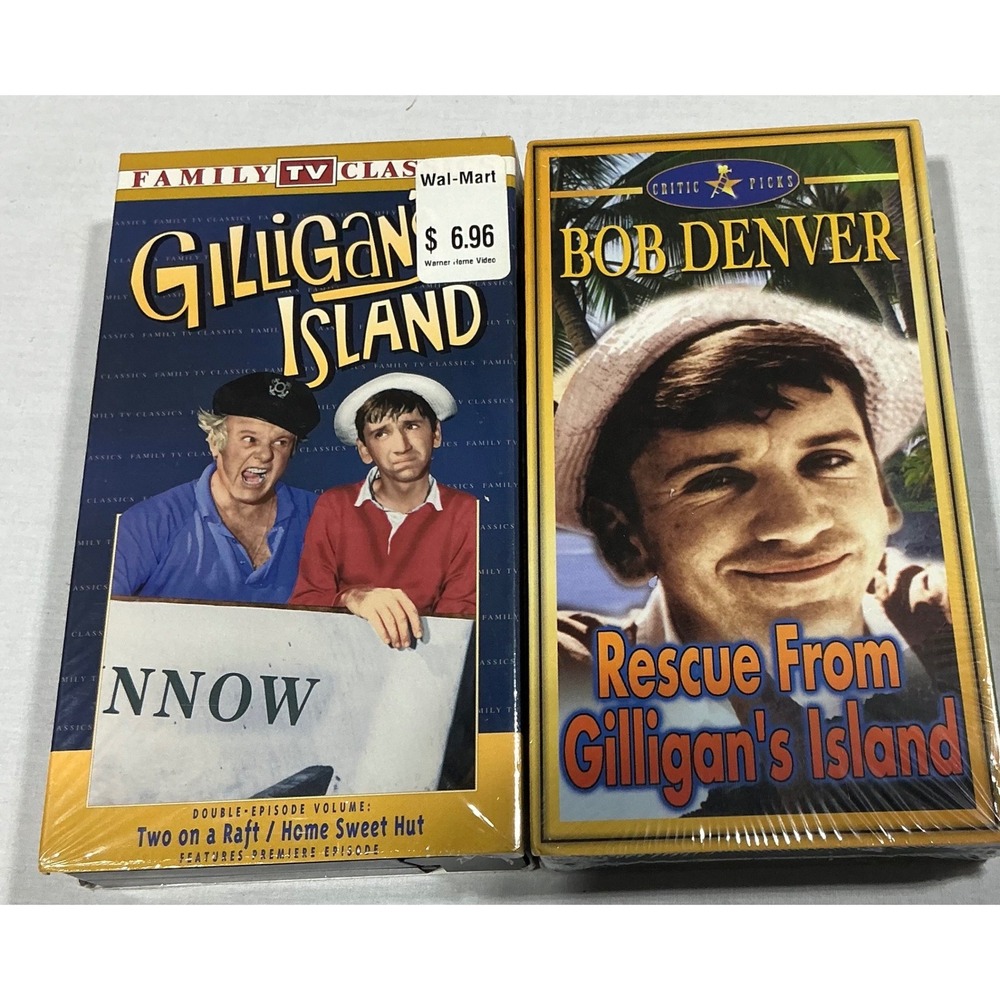 Gilligan's Island VHS Lot Rescue From Gilligan's Island &Two On A Raft TV Comedy